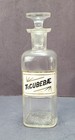 Antique Apothecary Bottle Sunken Label Drugstore Pharmacy Advertising 7  Doctor