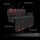 Waterrpoof Pet Dog Rear Back Seat Cover Hammock Protector Mat For Car Truck Suv