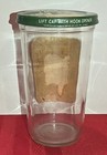 1950s Derby Peter Pan Crunchy Peanut Butter Jar Drinking Glass 5    Tall With Lid