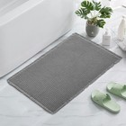 Bath Mat Rug Fringe Waffle Weave Bath Absorbent Soft Rug For Home