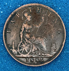 1885 United Kingdom Farthing - Queen Victoria - Great Britain - England