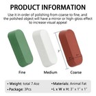 Buffing Polishing Cutting Compounds 7 4 Oz  Kit - Green Fine white Medium bro   