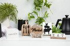 Farmhouse Tiered Tray Signs Home Decor Wooden  5pc Wooden Signs Only 