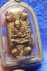 Takrut talisman thai Amulet old buddha  Lp Toh rare pendant amulet blessed wat