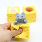 Squeeze Toy Decompression Cheese Mouse Cup Stress Relief Rat Sensory Fidget New