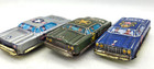 Vintage 1960s Nakamura Tin Litho Toy Friction 3car Set Army-navy-air Force Japan