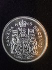 1965 - Canada Silver Half Dollar - Canadian 50 Cent Coin 80  Silver