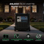 Duromax Xp28000ih 28 000 Watt Dual Fuel Portable Inverter Generator W  Co Alert