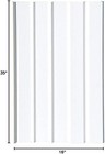 10 Pack Skirting Vinyl Underpinning Panel White 16  W X 35  L Siding Wall Panel