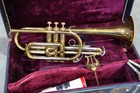 Vintage Martin Indiana Cornet Bore Rmc Usa Antique Case Mouthpiece