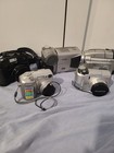 Olympus Nikon Sharp Jvc Vivitar Digital Camera Lot Untested for Parts 9 Cameras 