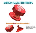 Welding Hood Helmet Pipeliner Fasteners -1pair Usa Flag Pattern Black 