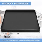 Snow Blower Mat  27  x27  silicone Snowblower Drip Pan With Raised Edge For G   