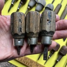 Lot Of 42 Antique vintage Wood Handled Stubby Screwdrivers  Chisels  Awls Tools