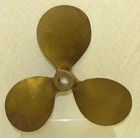 Vintage Brass O P Peterson Co  Portland Me 12 X 12 Boat Propeller Nautical Decor