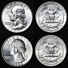 Uncirculated Unc Ms 1962   1962-d Washington Silver Quarter Free Shipping