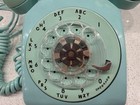 Vintage 1964 Western Electric Rotary Desk 500 Light Aqua Blue Phone -see Video  