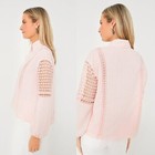 Tuckernuck   New Pink Salt Eyelet Jane Long Blouson Sleeve Blouse Size Xxl