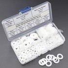550pcs Nylon Flat Washer Assortment Kit For M2  5 M3 M4 M5 M6 M8 M10