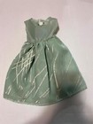 Doll Clothes Mint Green  Long  Lace  Dress  Homemade  Fits American  Girl   18 