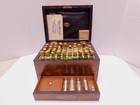 Antique Travel Drs Apothecary Burl Walnut Box Key Great Britain Homeopathic 19th