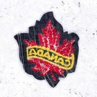 Vintage Canada Patch     Red Maple Leaf Canadian Travel Souvenir     Sew-on Nos