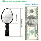 2pcs 360   Adjustable Bicycle Rearview Mirrors Universal Handlebar Mount - New