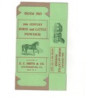 Box 20th Century Horse Cow Powder Veterinary Farm Ranch Medicine Vintage
