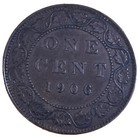 1906 Canada Large One Cent Coin Edward Vii Canadian 1 Penny Km  8 Bronze 25 4mm