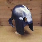 18g Medieval Steel Uruk-hai Berserker Helmet Black Helmet Lotr Halloween Replica