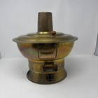 Vintage Chinese Korean Large Brass Hot Pot Fondue Soup Warmer 12 x12 x12   