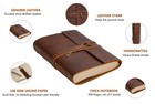 Leather Journal Notebook - Rustic Handmade Vintage Leather Bound Journals For   