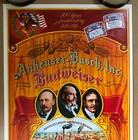 Vintage Poster Anheuser Busch Anniversary Budweiser Beer Advertisement 1976