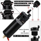 Universal Aluminum Oil Catch Can Kit Reservoir Baffled Tank With Breather Filter