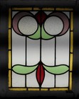 Pretty Abstract Midsize Old English Leaded Stained Glass Window 20 1 4 x 25 