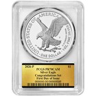 Presale - 2026-p Proof  1 American Silver Eagle Congratulations Set Pcgs