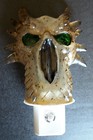 New Dragon Skull With Green Eyes Night Light Gothic W  Light Bulb Light Sensor