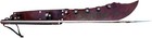 30  Christmas Sale 18  Tactical Machete With Shoulder Leather Sheath- Bushcraft
