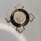 Vtg 10k Solid Gold Spencer Hospital School Of Nursing Employee Pin Enamel Signed