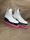 Vintage Risport Figure Ice Skates Size 250 Mk Sheffield Steel Blades 10     Italy