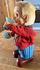 Vintage Blushing Willie Whiskey Bartender Toy 10  Metal Bar Ware Parts Or Repair