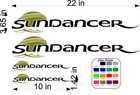 Kit Of 4 Sundancer Sea Ray Boat Decals Graphic Kit