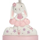 Bedtime Originals Tiny Dancer Bunny   Stars Pink Nursery Lamp With Shade   Bulb