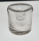Rare Early 1850s Flint Glass Ribbed Funnel Inkwell Ink Bottle 