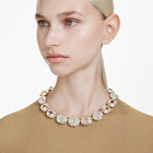 Swarovski Chroma Tennis Necklace Octagonal Cut  Streamer Color