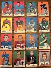 Vintage Football Card Lot Of 40 Topps 1960s   1970s Original