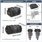 Rhinowalk Motorcycle Tail Bag Expandable Motorcycle Travel Luggage Bags 60l