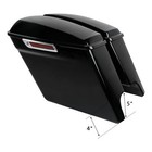 5  Stretched Extended Hard Saddlebags Fit For Harley Touring Street Glide 93-13