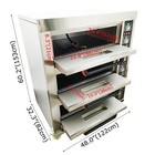 220v 3ph 27hp Commercial Pizza Oven Triple Deck Pizza Oven 20   -400   