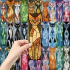 60 Creative  Exquisite   Elegant Cat-themed Paper Bookmarks   Stylish Study Gift
